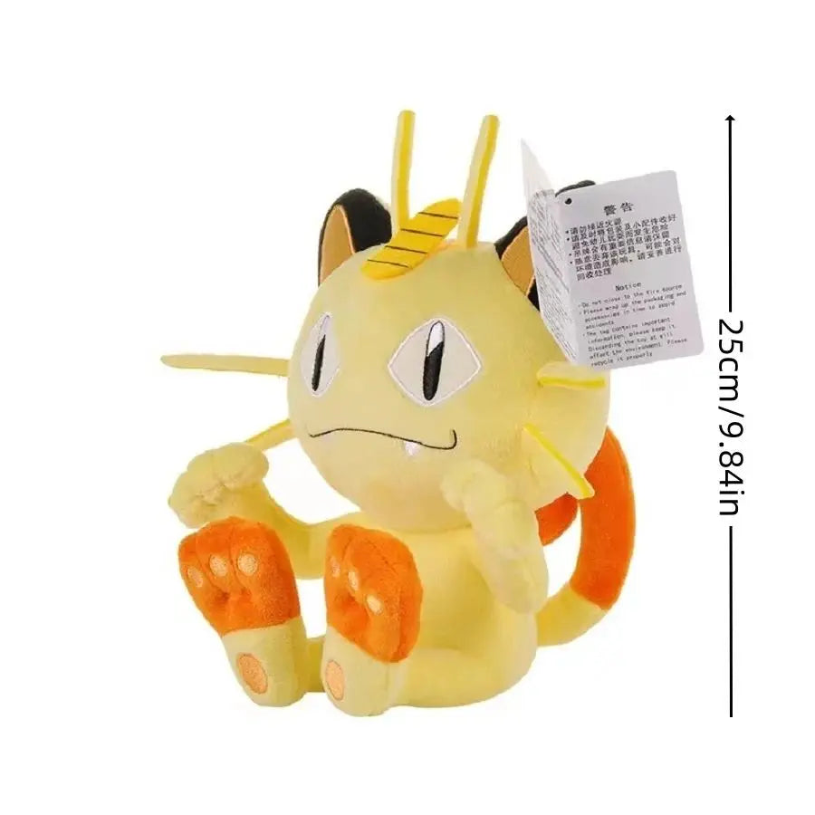 Original Pokémon Gengar Plush 24cm – Cute Pikachu Soft Stuffed Toy Doll for Kids Birthday Gift