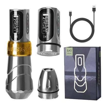 YILONG MAX Tattoo Machine Cartridge Pen – 2400mAh Coreless Motor Lithium Battery Pen Kit for Tattoo Artists
