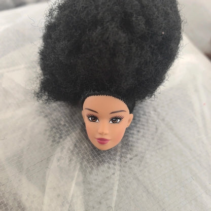 Original 1/6 Doll Supermodel FR Heads — DIY Curly Black Hair Doll Accessories, Limited Edition Collectible Gift