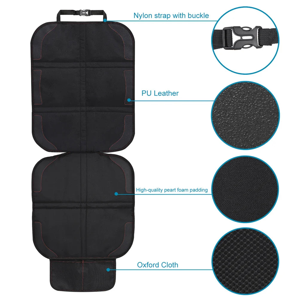 Universal Child Car Seat Cover Protector: Rear Seat Pad for Kids - Foot Cushion for Car Protection, Essential Car Accessories