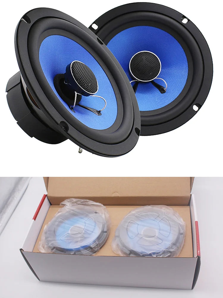 6.5 Inch Car HIFI Coaxial Speakers – Full Range Frequency, Auto Audio Stereo for Universal Car Audio Systems