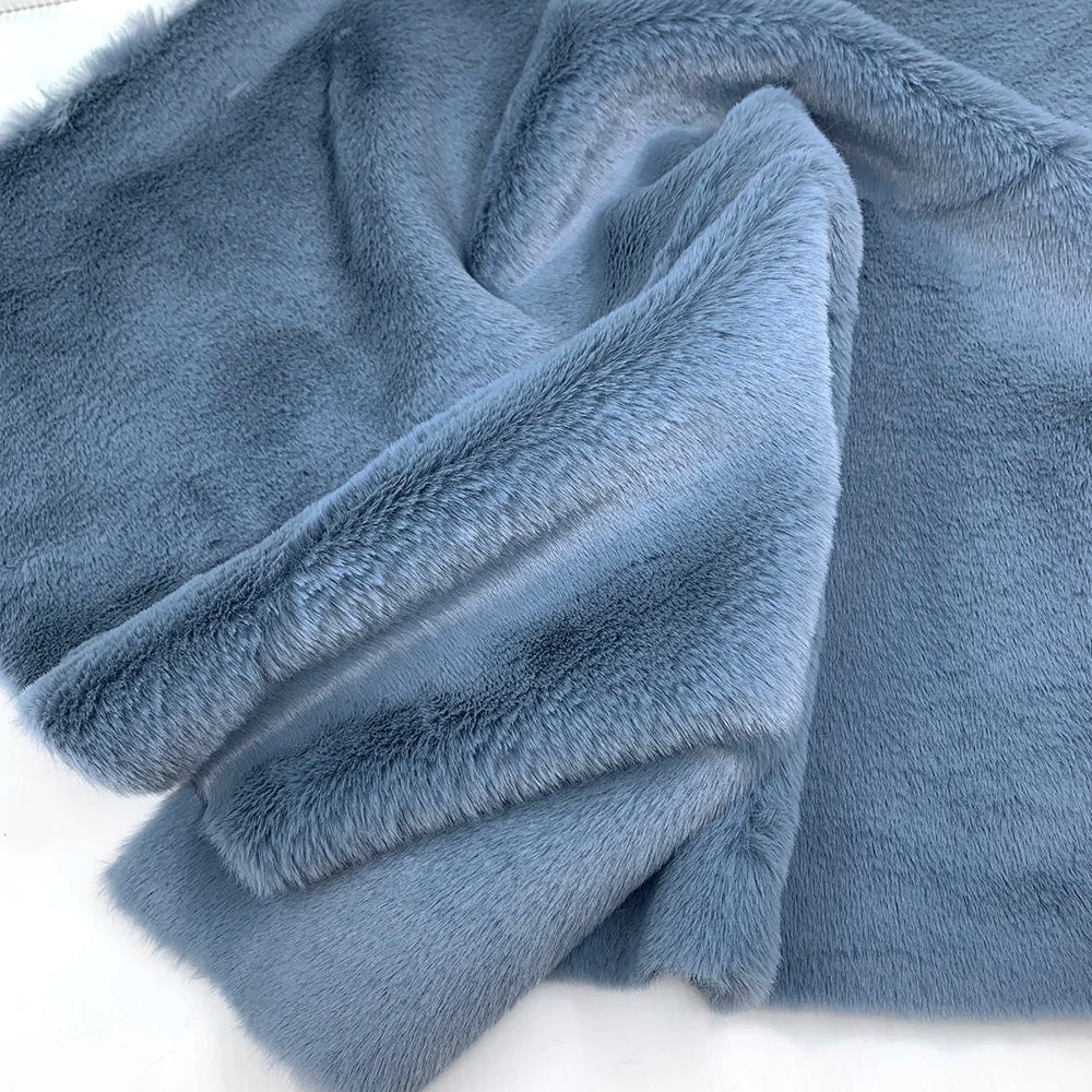 Faux Rabbit Fur Fabric – 50/80/160cm Super Soft 10mm Pile Plush Material for Stuffed Toys & Sewing