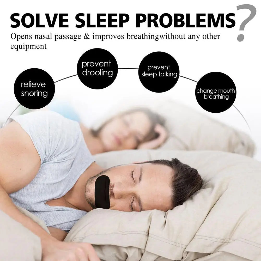 30pcs Anti-Snoring Nose Patches – Mouth Tape for Better Sleep, Pain Relief & Improved Night Breathing