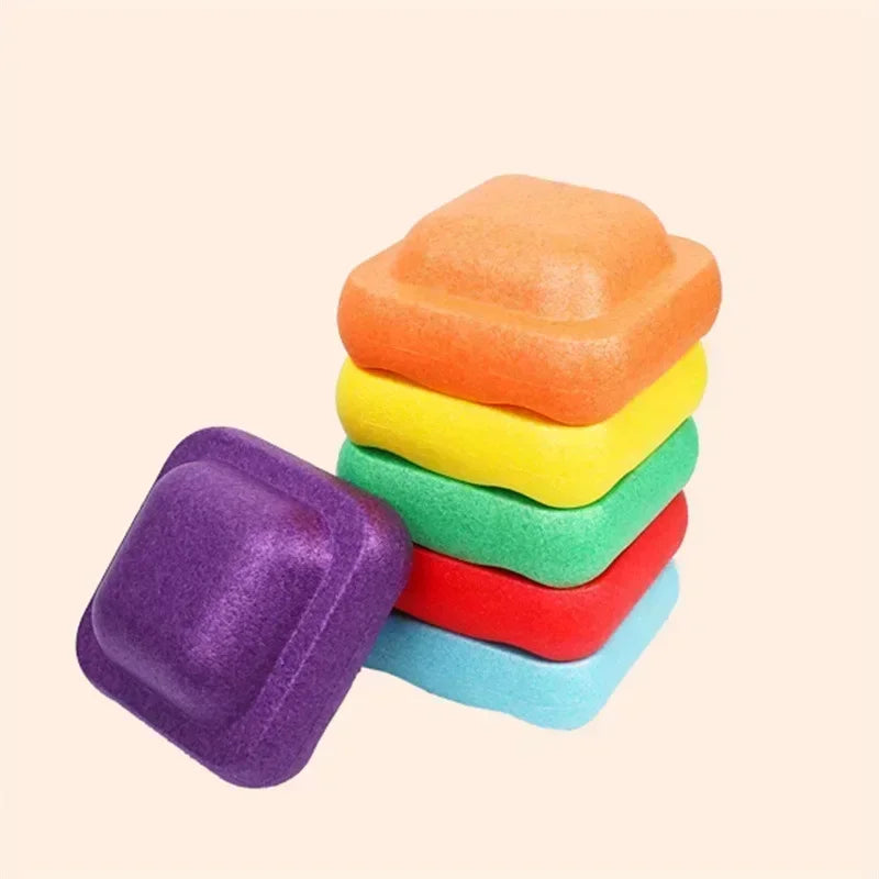 3Pcs Children's Balance Training Foam Tubes – Sensory Stacking Stones for Outdoor Games, Baby Sports Toys Gift