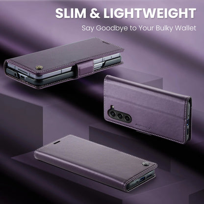 Magnetic PU Leather Phone Case for Samsung Galaxy Z Fold 7/6/5 — Fold6/5 5G Wallet Card Holder Shockproof Cover