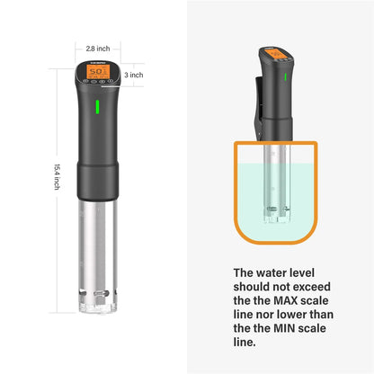 INKBIRD ISV-200W Wi-Fi Sous Vide Precision Cooker – Powerful Durable Stainless Steel Immersion Circulator