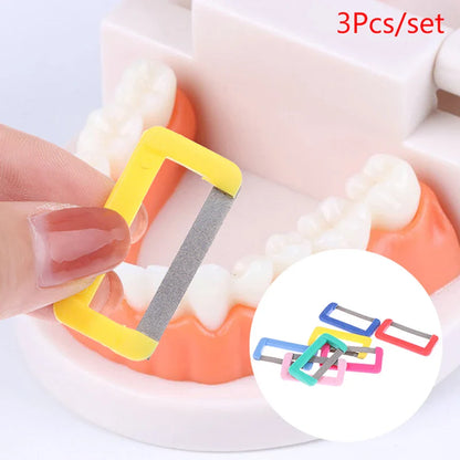 3pcs Disposable Dental Orthodontic Polishing Tools – Enamel Reducer & Teeth Whitening Material