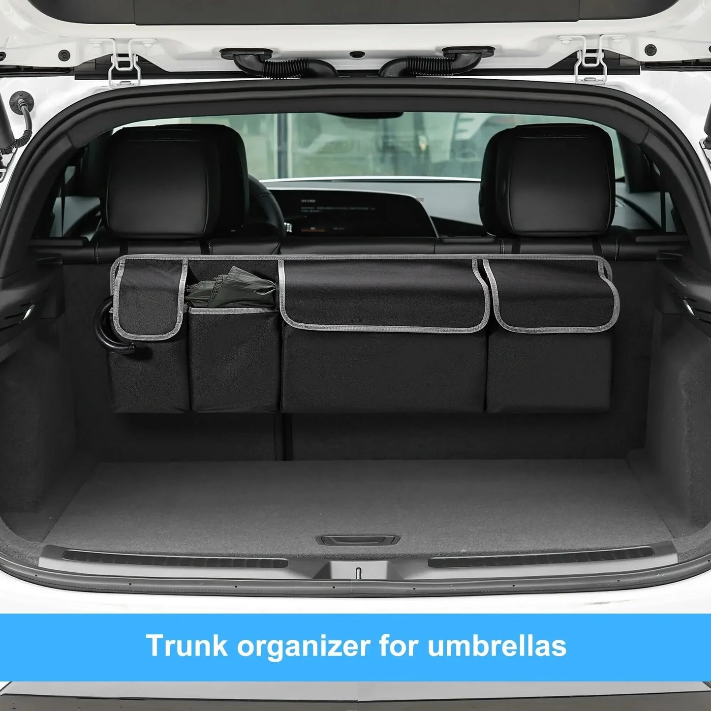 Car Trunk Organizer & Backseat Storage Bag – High Capacity Multi-Use Oxford Seat Back Organizer for Automobile Interior