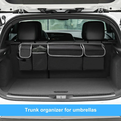 Car Trunk Organizer & Backseat Storage Bag – High Capacity Multi-Use Oxford Seat Back Organizer for Automobile Interior
