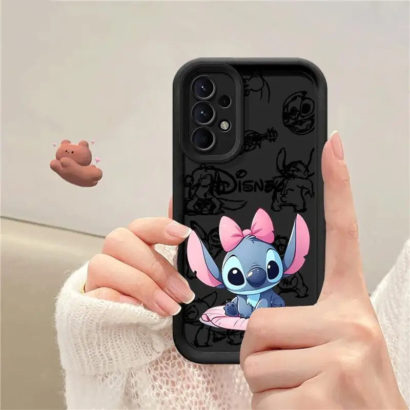 Disney Stitch TPU Silicone Phone Case — Soft Cartoon Cover for Samsung Galaxy A15/A25/A35/A52/A52s/A53/A54/A55/A71/A72/A73 5G