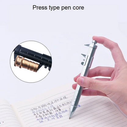 Multifunction Caliper Ballpoint Pen — 0.5mm Gel Ink Roller Pen with Vernier Caliper Design, Creative Stationery