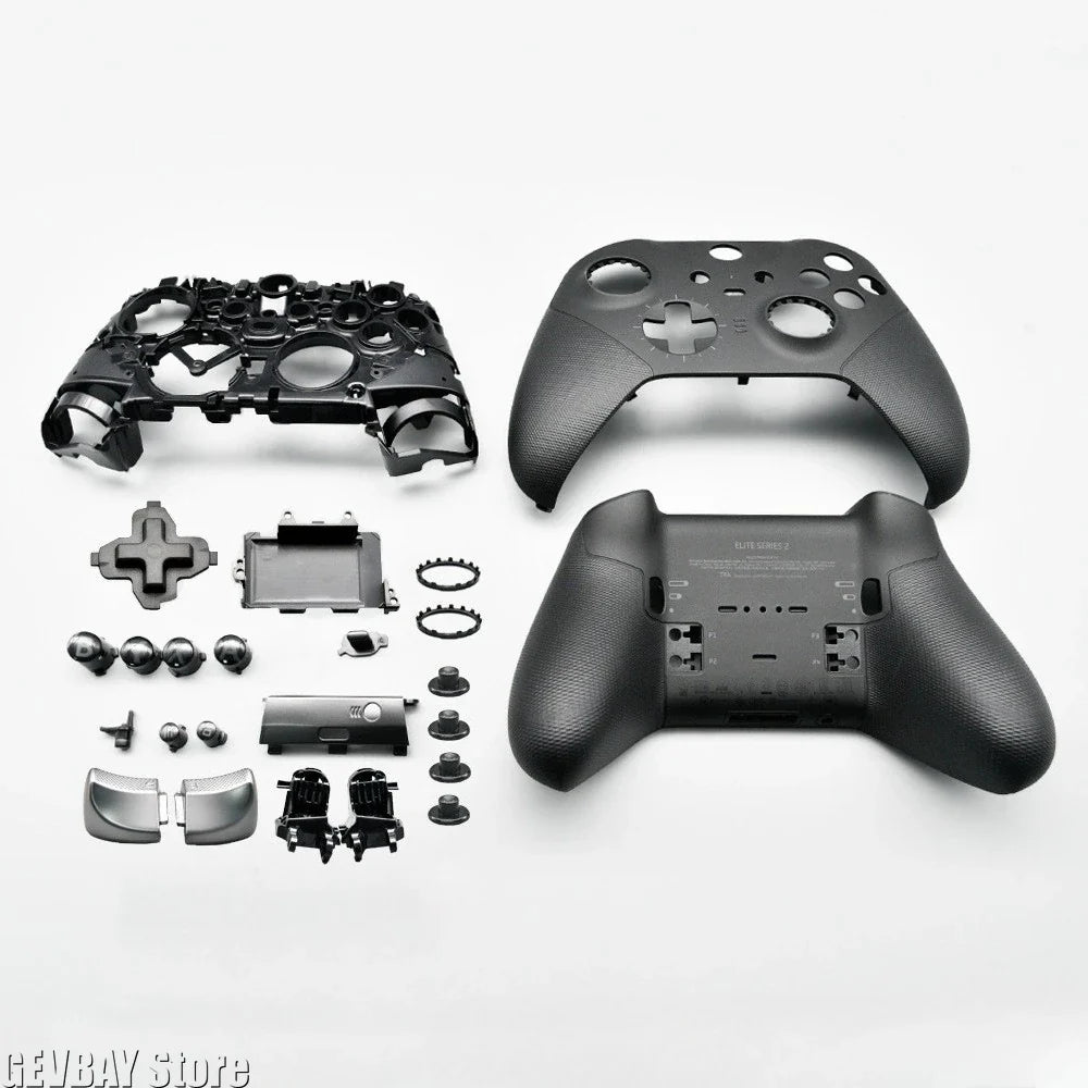 Xbox Elite Series 2 Controller Full Housing Shell Kit – Faceplates, ABXY Buttons, LT/RT LB/RB Bumpers, Grips & Thumbsticks