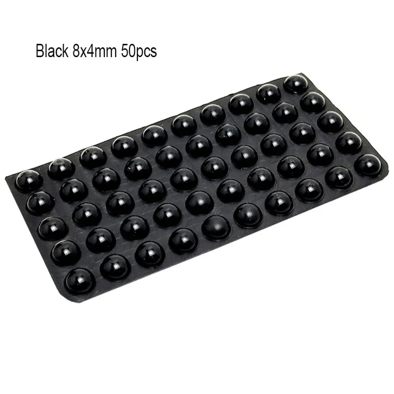 18–100PCS Self-Adhesive Silicone Door Stops – Cabinet Bumpers & Rubber Cushion Pads for Furniture Protection
