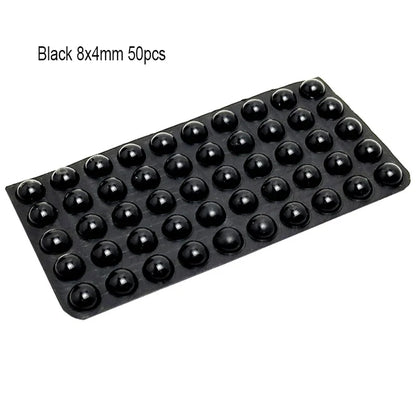 18–100PCS Self-Adhesive Silicone Door Stops – Cabinet Bumpers & Rubber Cushion Pads for Furniture Protection