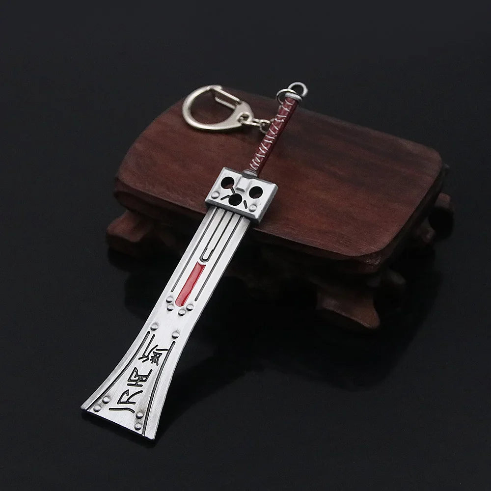 Final Fantasy VII Remake Cloud Strife Buster Sword Keychain – Game & Car Key Ring Accessory