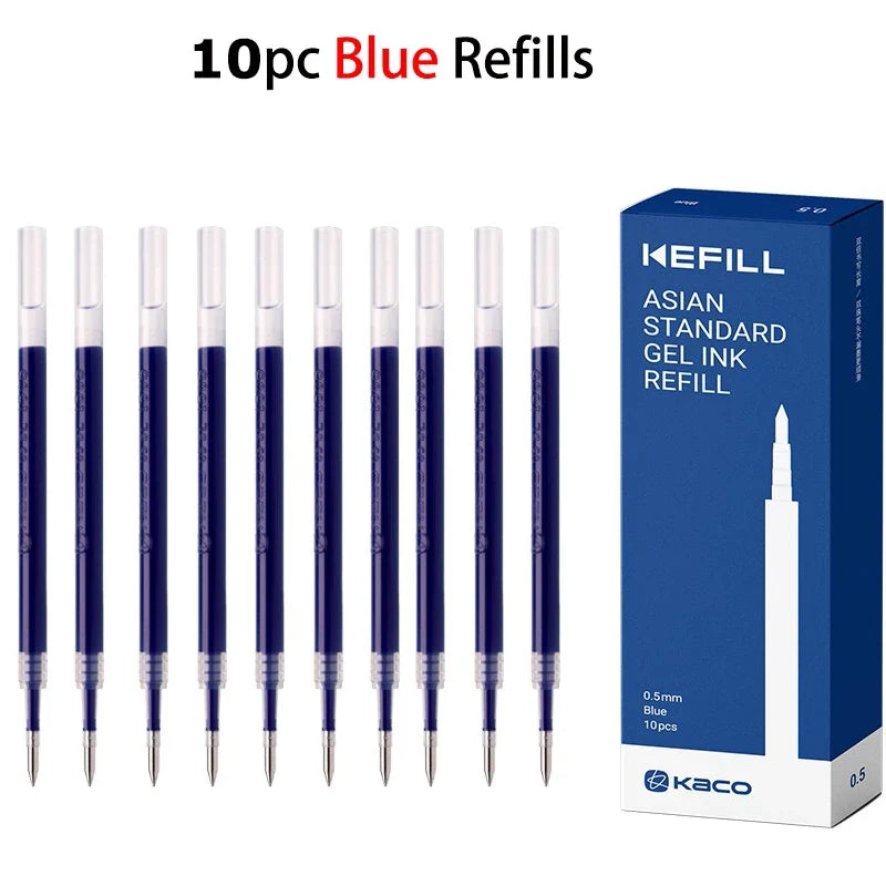 KACO Metal Clip Gel Pen - 0.5mm Black Ink Quick Dry Signature Pen with 800M Smooth Writing Capacity