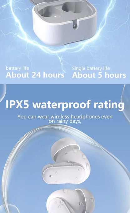 Xiaomi Wireless Bluetooth Earphones – In-Ear Noise-Reducing, Waterproof Sports Headphones for Android, iOS & PC with Long Battery Life