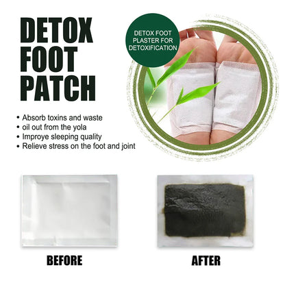 Natural Detox Foot Patches – 10-50PCS/Bag, Herbal Stress Relief, Deep Sleep, and Foot Care Detox Stickers