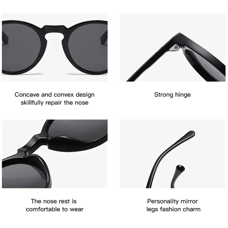 Retro Polarized Sunglasses — Small Round Vintage Shades for Men & Women