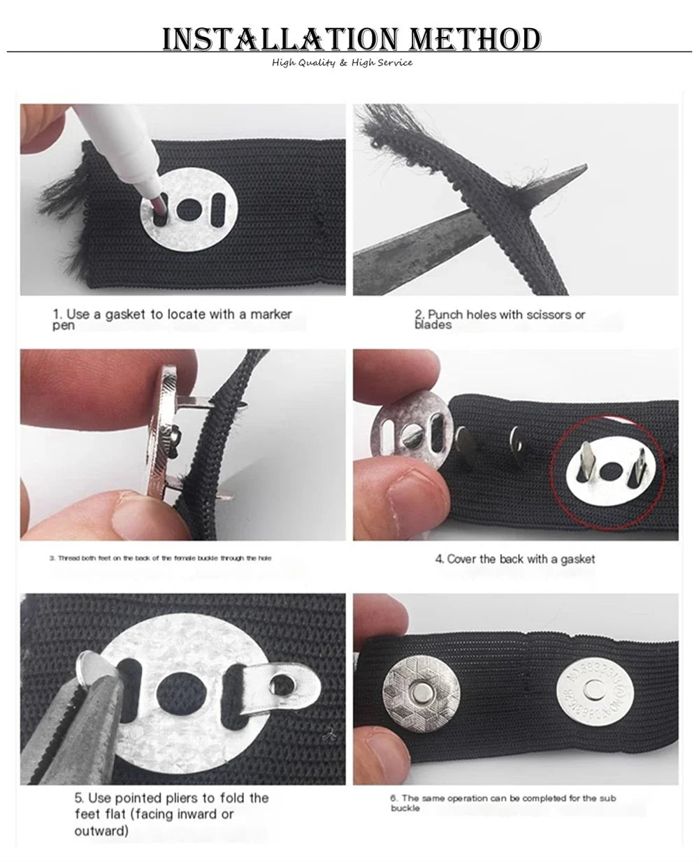 10 Pcs Magnetic Snap Fasteners 14–18MM – Clasps & Buttons for Handbags, Purses, Wallets & Craft Bag Accessories