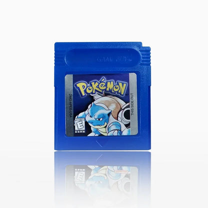 Pokemon 16-Bit Game Cartridge for GBC – Blue, Crystal, Gold, Green, Red, Silver, Yellow Series, USA Version