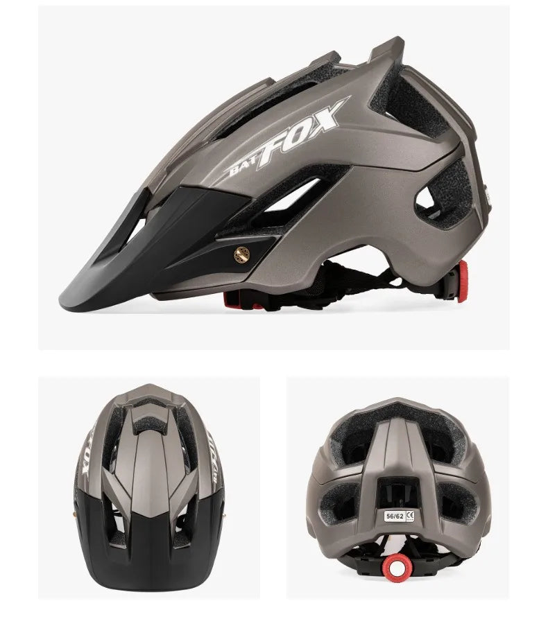 BATFOX Ultralight Bike Helmet – Molded Mountain & Road Helmet for Men, DH AM Cycling Equipment, Casco Ciclismo Bicicleta