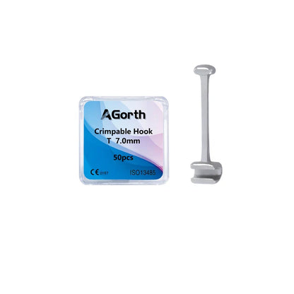 50Pcs Orthodontic Crimpable Hooks Set – Bondable Sliding Long & Short Dental Archwire Bracket Hooks Multi-Function Kit