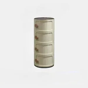 Nordic Round Bedside Table – Mini 2/3/4/5 Layer Cute Storage Cabinet, Creative Living Room & Bedroom Furniture