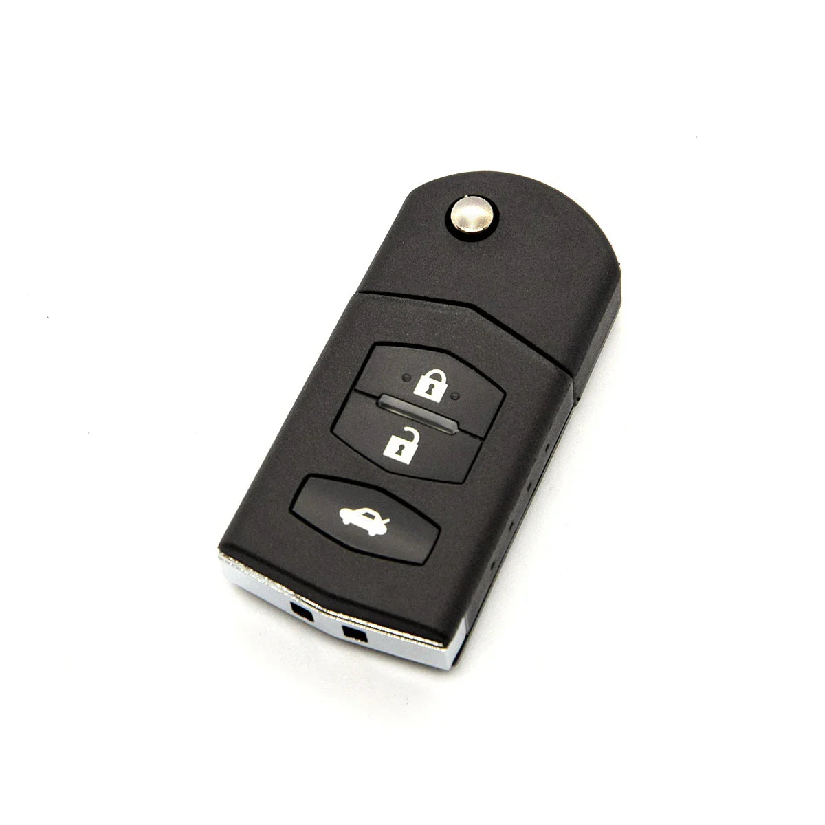 BEST KEY Flip Folding Remote Car Key Case – 2/3 Buttons for MAZDA 3, 5, 6, M6, RX8, MX5 with Uncut Blade