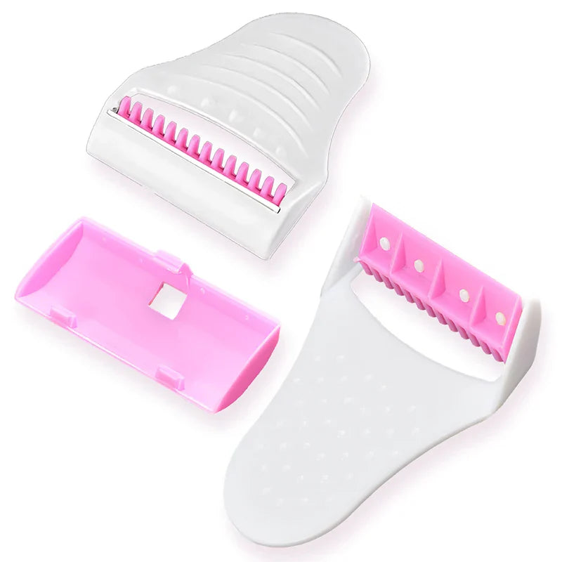 ALSHABAB 6PCS Disposable Razors for Women — Pink 1-Blade Manual Shaver for Body & Bikini Hair Removal