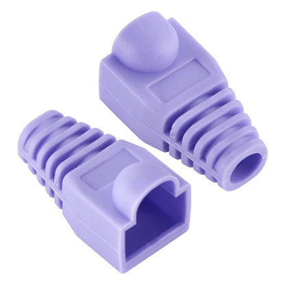 Mixed Color RJ45 Ethernet Cable Boots — Strain Relief Covers for CAT5E/CAT6 Connector Plugs