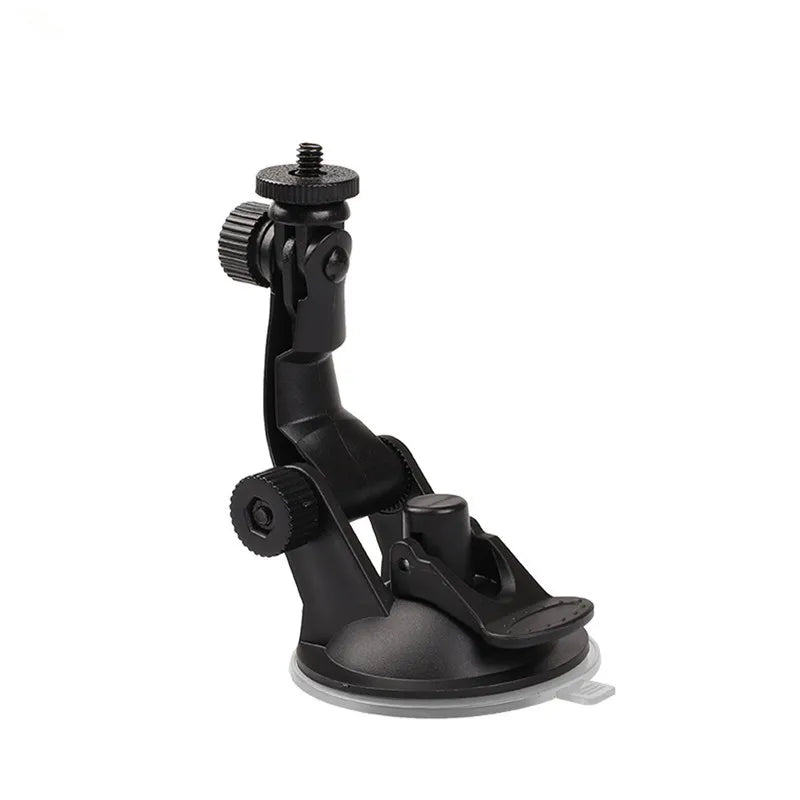 Suction Cup Car Mount with Tripod Adapter — Phone & GoPro Holder for Action Cameras