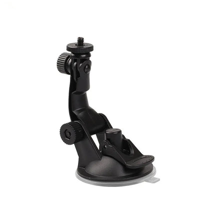 Suction Cup Car Mount with Tripod Adapter — Phone & GoPro Holder for Action Cameras