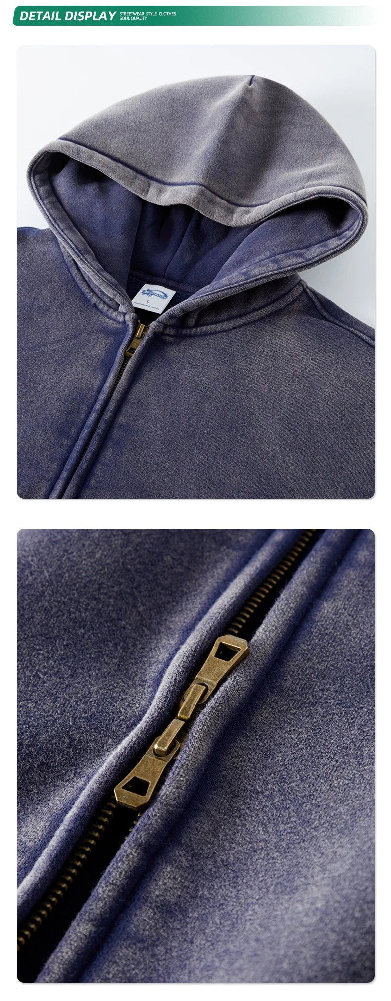 Batik Fleece Zipper Hoodie – Warm Ethnic Style Zip-Up Sweatshirt