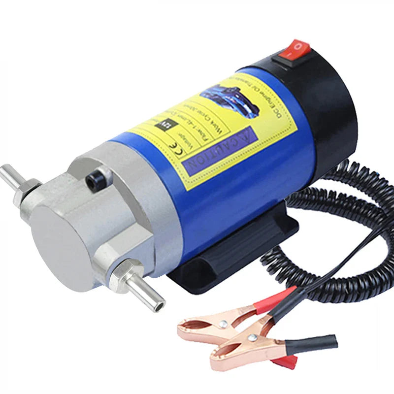 Portable Oil Transfer Pump 1-4L/min | 12V Electric Fluid Extractor & Siphon Tool for Cars, Motorcycles & Boats