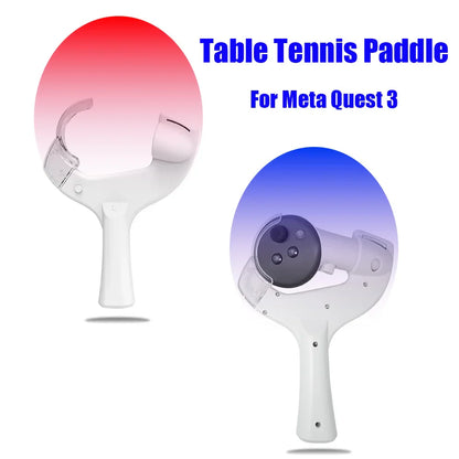 VR Table Tennis Adapter for Meta Quest 3/3S – Controller Handle Accessory with Rackets for VR Gaming