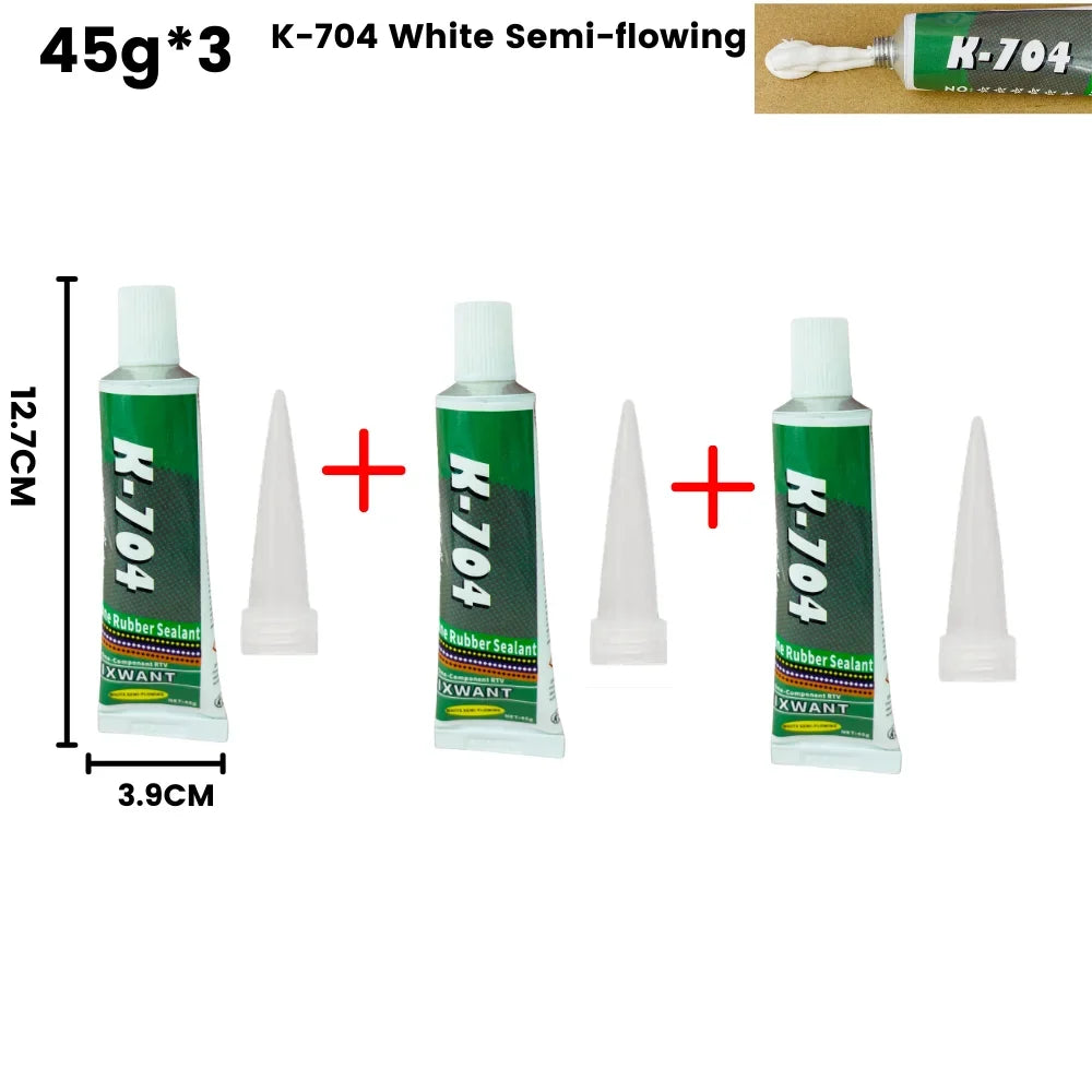 K-703/704/705/706 RTV Silicone Adhesive - 45g Industrial Rubber Sealant for Electronics & Components