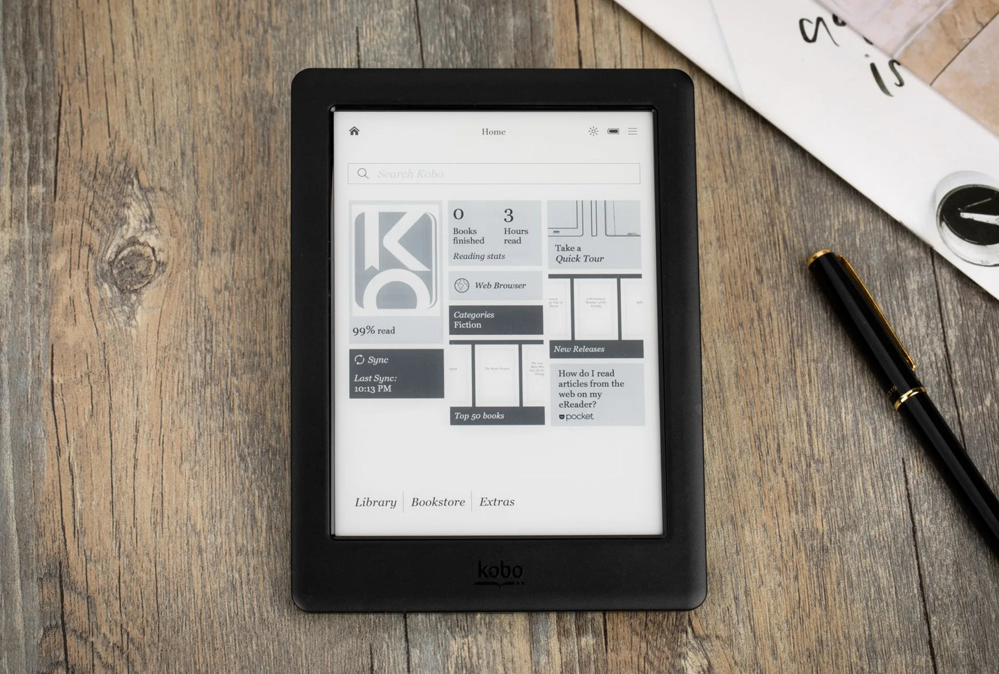 KOBO Glo HD E-Reader - 6-Inch 300PPI E-Ink Display with Front Light, Available in 4G/16G/32G Models