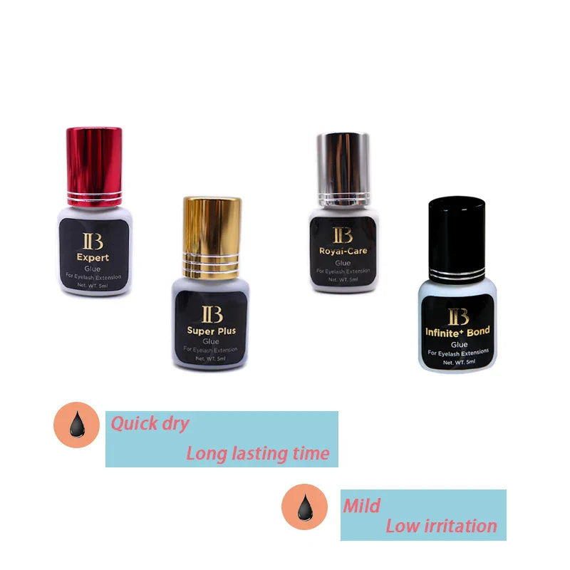 IB Glue Series for Eyelash Extensions — Quick-Drying, Long-Lasting, Low-Irritation Korean Makeup Tool Adhesive