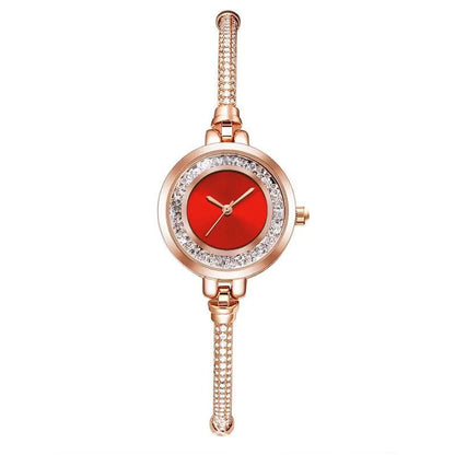 2024 Fashion Women's Wristwatch – Gold Bracelet with Small Dial, Elegant Quartz Steel Watch for Women