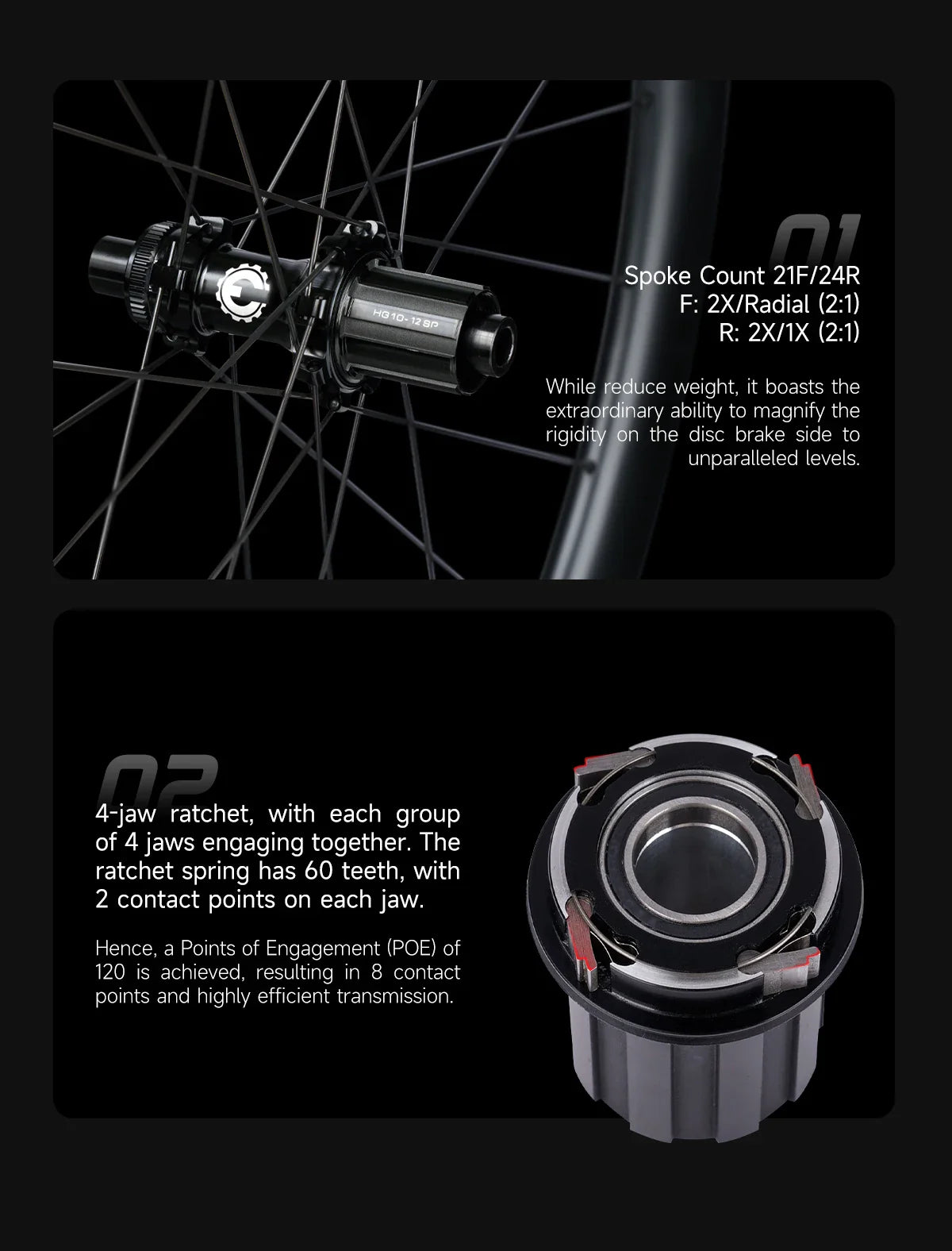 ELITEWHEELS Carbon Wheels ENT 2.0 – 700c Disc Brake Rim, Center Lock Road Bike Wheelset, UCI Quality Racing Wheels