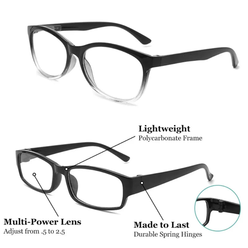 Premium Auto-Focus Reading Glasses: High-Quality Magnifying Eyewear for Middle-aged and Elderly - Universal Design for Men & Women