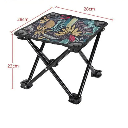 Outdoor Folding Chairs – Metal Camping & Fishing Chairs, Portable Hiking, Picnic, Beach, and Moon Sketching Stools for Tourists