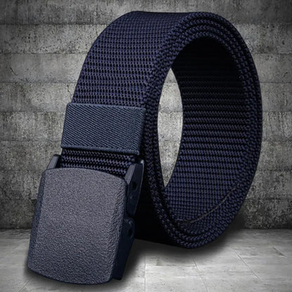 Men's Adjustable Belt with Exquisite Buckle - Lightweight, Comfortable Waist Belt for Jeans and Daily Wear