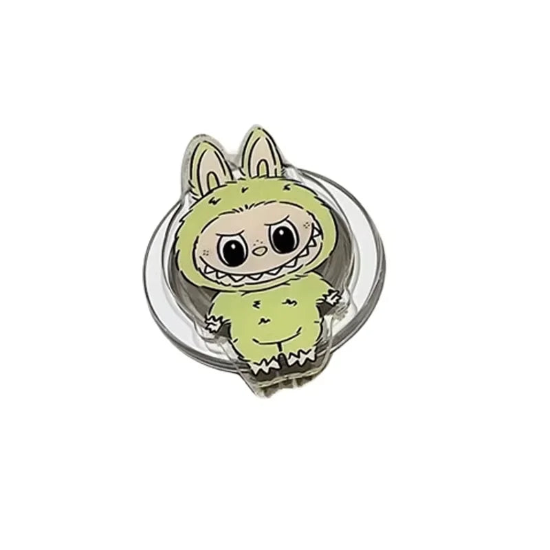 Labubu The Monsters Box — Magnetic Folding Phone Grip & Holder with Cute Cartoon Design for iPhone & Samsung