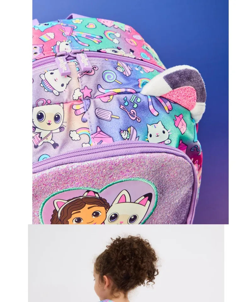 New Australia Smiggle Gabby Schoolbag Set – Girls Shoulder Backpack with Meal Bag, 14-Inch, Perfect Semester Gift