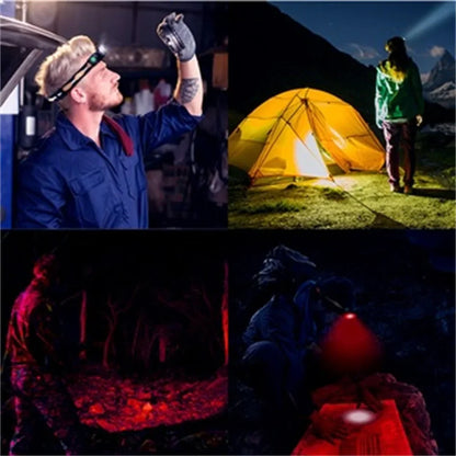 H25LR Rechargeable LED Headlamp – High CRI, Lightweight, Bright White & 660nm Deep Red Light Flashlight