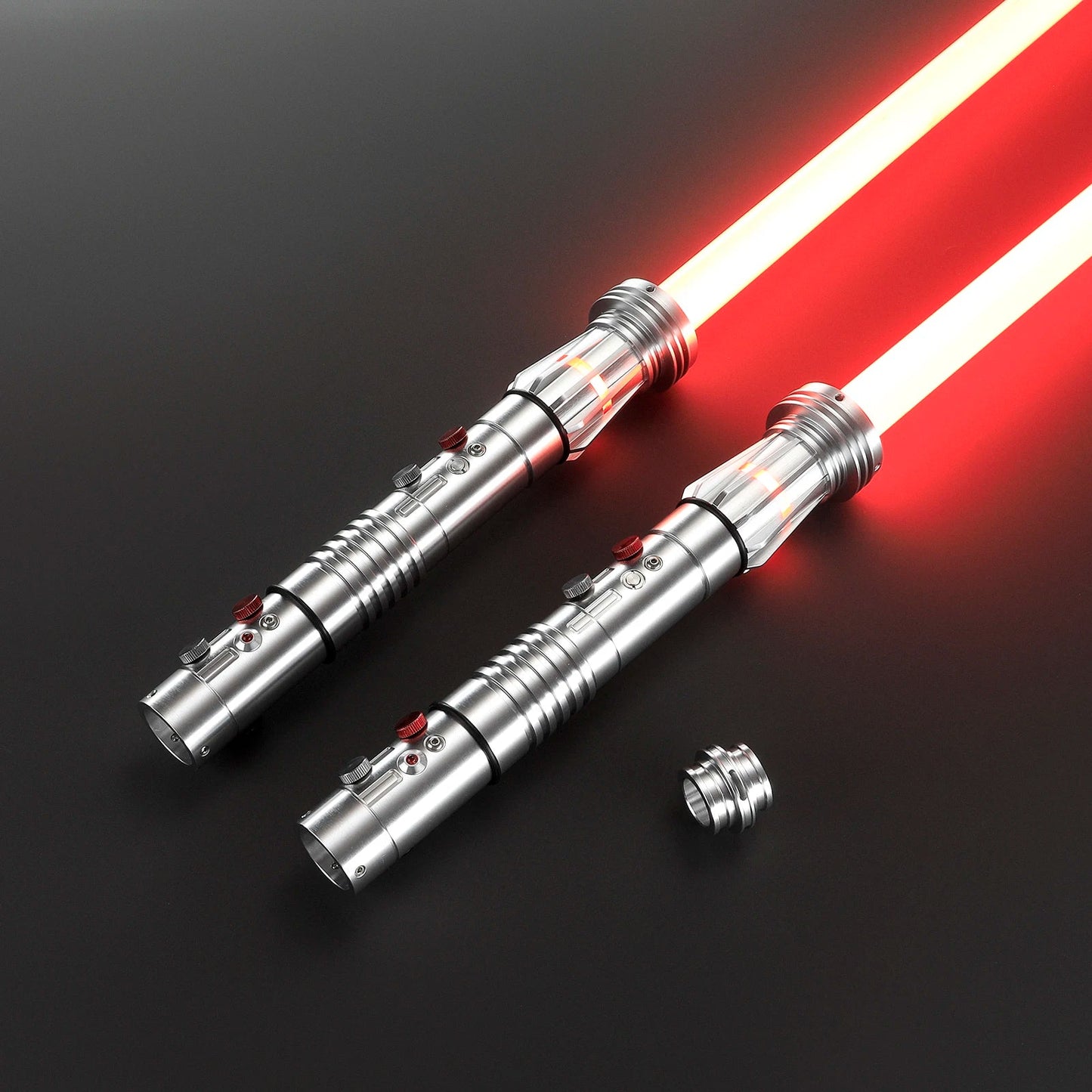 Darth Maul Double-Edged Neopixel Lightsaber – Xenopixel Jedi Laser Sword for Heavy Dueling & Cosplay