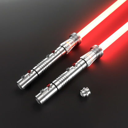 Darth Maul Double-Edged Neopixel Lightsaber – Xenopixel Jedi Laser Sword for Heavy Dueling & Cosplay