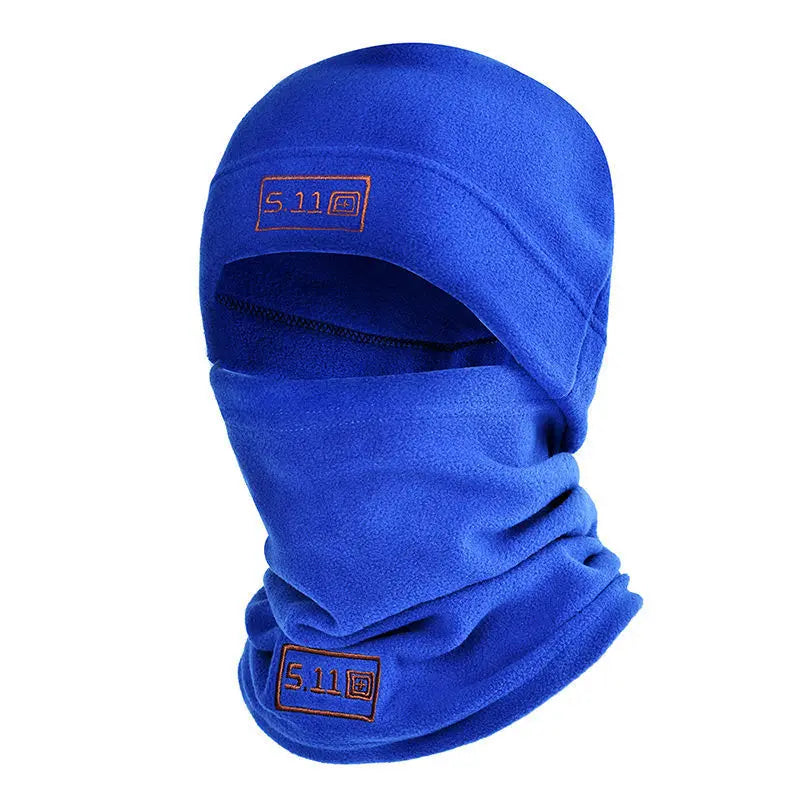 Tactical Fleece Hat & Scarf Set — Thermal Winter Balaclava Face Mask Neck Protector for Sports & Cycling